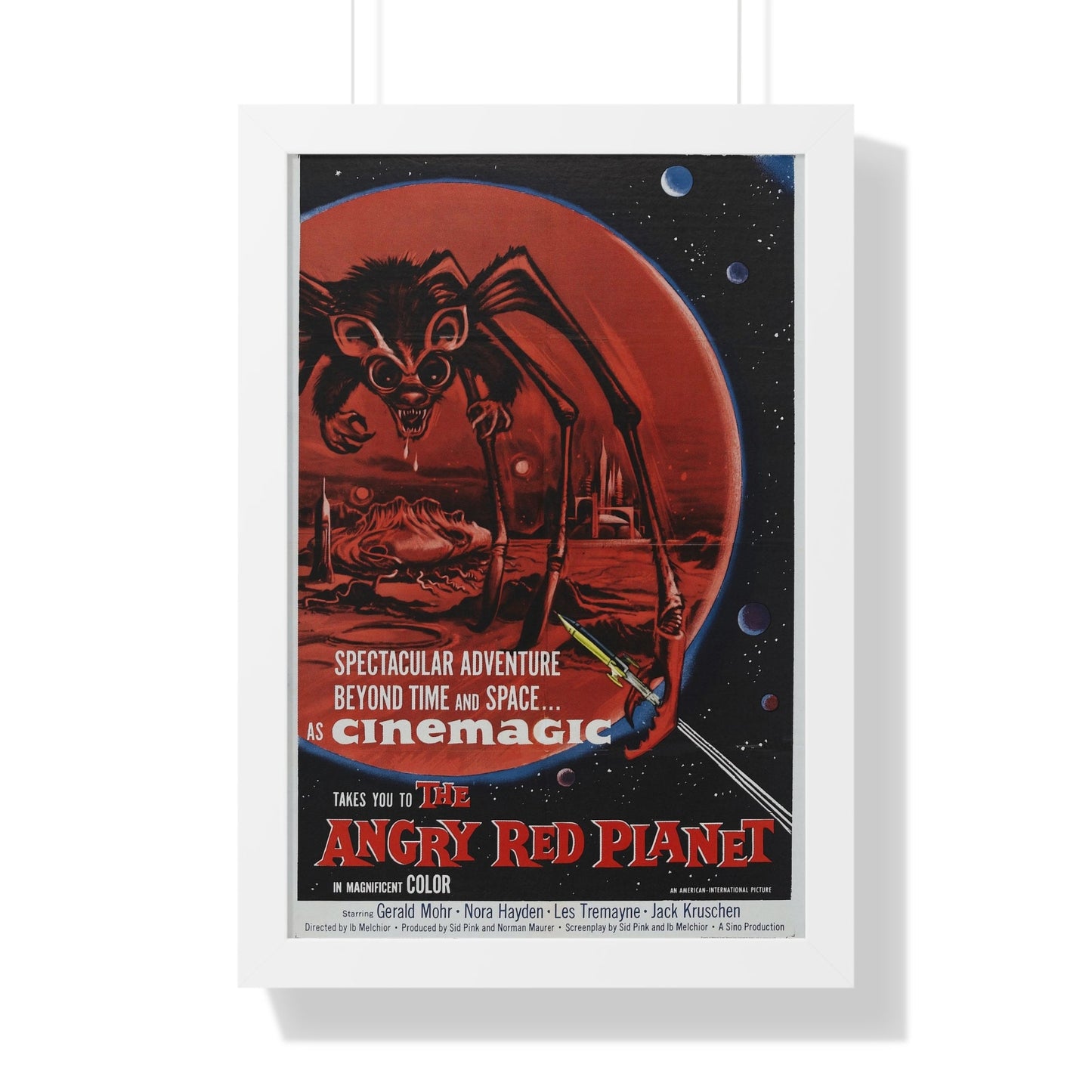 THE ANGRY RED PLANET 1959 - Framed Movie Poster-16″ x 24″-The Sticker Space