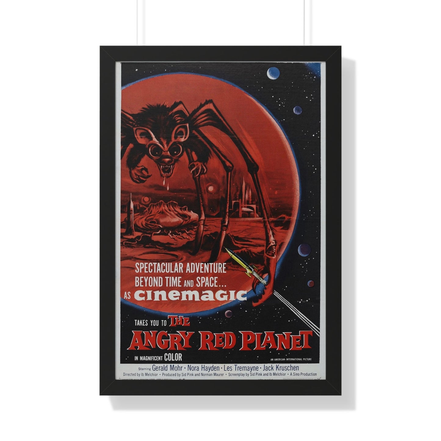 THE ANGRY RED PLANET 1959 - Framed Movie Poster-20" x 30"-The Sticker Space