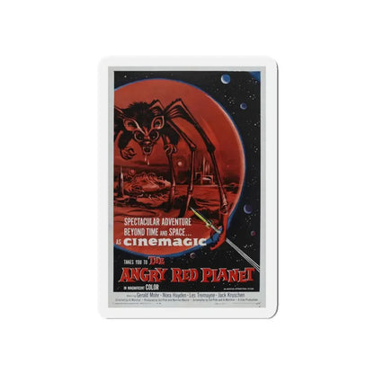 THE ANGRY RED PLANET 1959 Movie Poster - Refrigerator Magnet 3 Inch Die-Cut - The Sticker Space