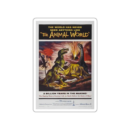 THE ANIMAL WORLD 1956 Movie Poster STICKER Vinyl Die-Cut Decal 4 Inch - The Sticker Space