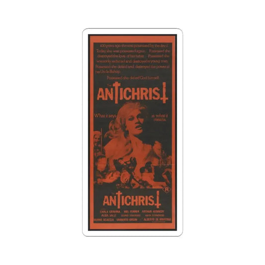 THE ANTICHRIST 1974 Movie Poster - STICKER Vinyl Kiss-Cut Decal 2 Inch White - The Sticker Space
