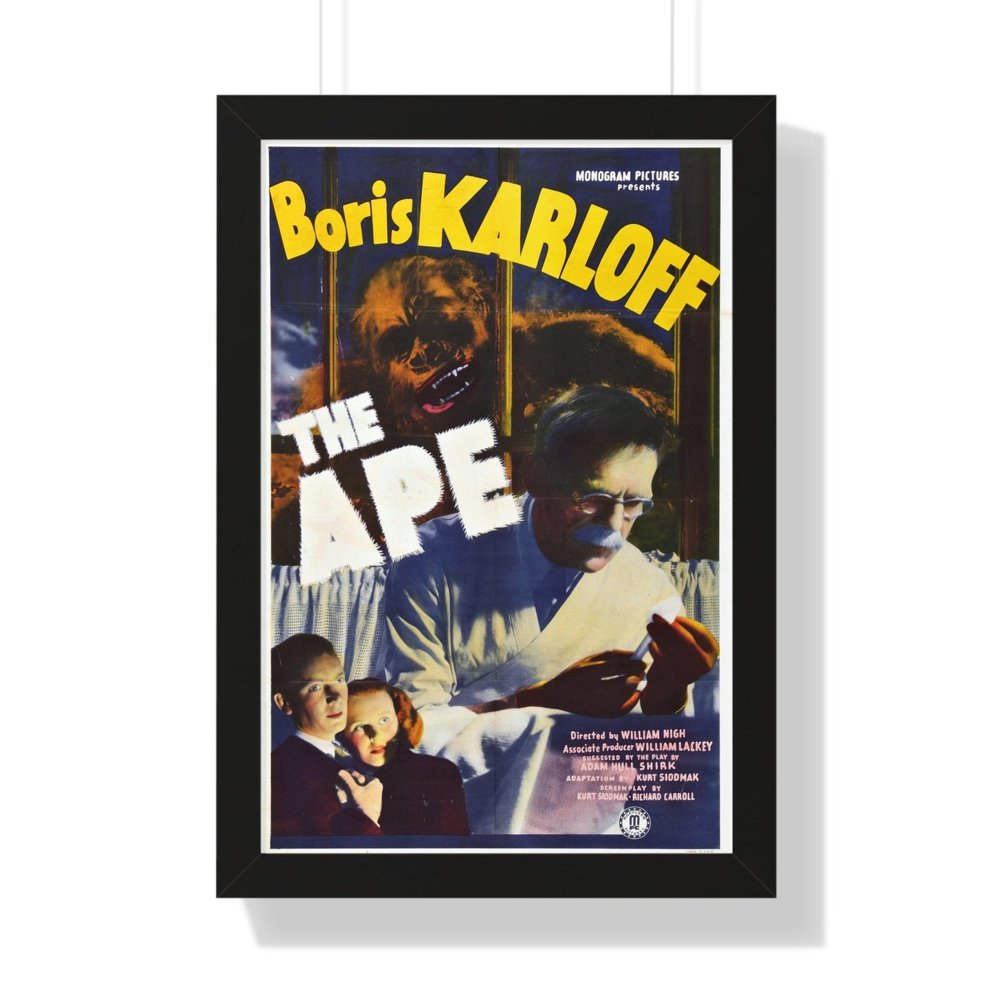 THE APE 1940 - Framed Movie Poster-16″ x 24″-The Sticker Space