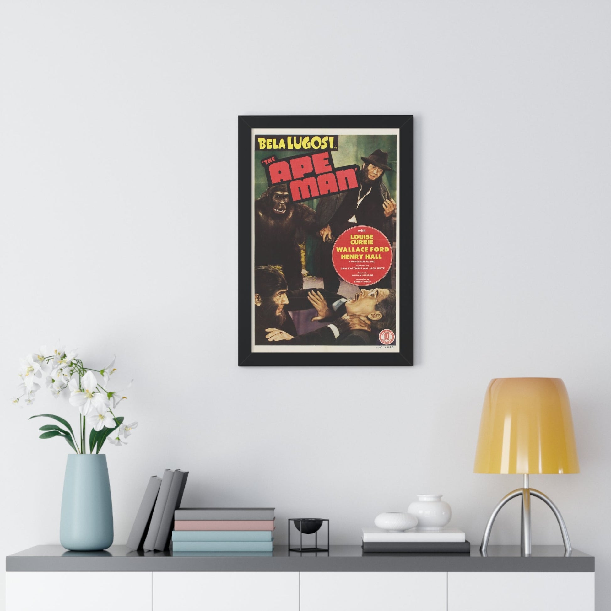 THE APE MAN 1943 - Framed Movie Poster-The Sticker Space