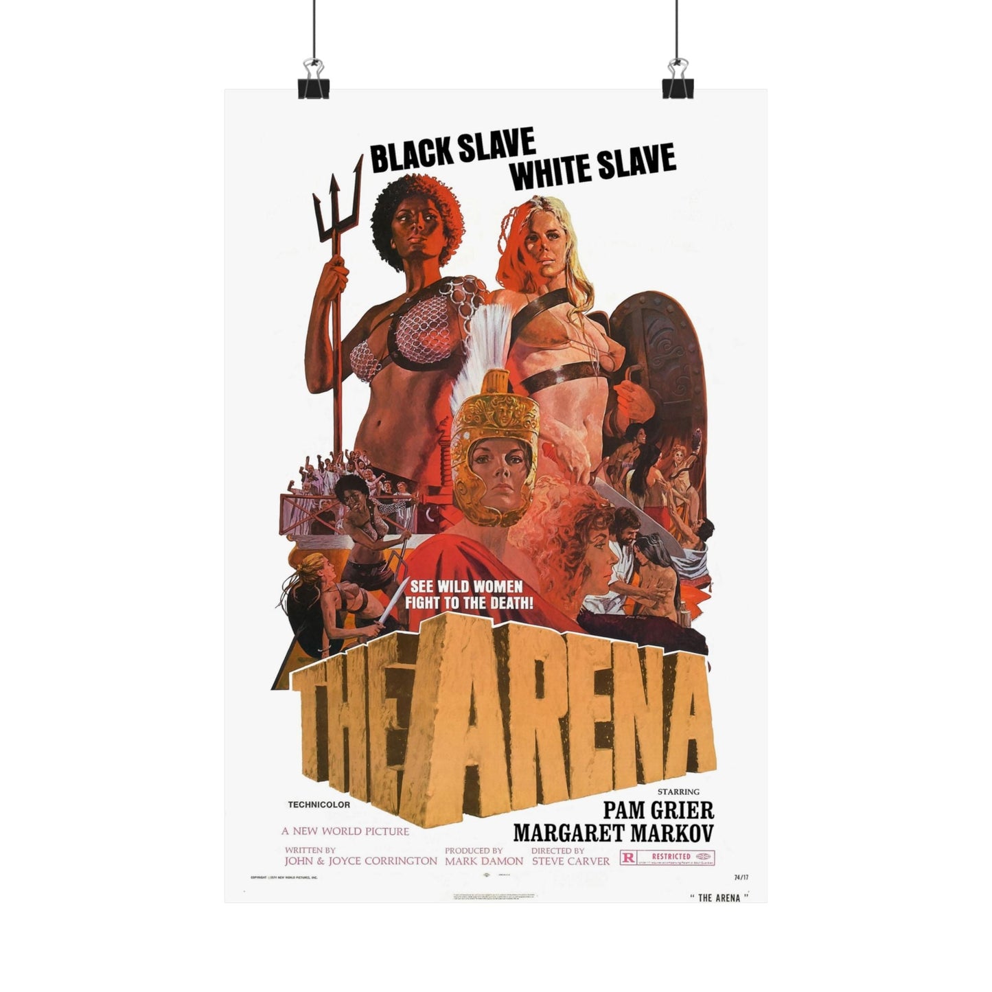 THE ARENA 1974 - Paper Movie Poster-12″ x 18″-The Sticker Space