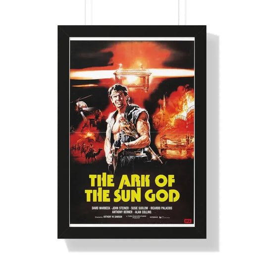 THE ARK OF THE SUN GOD 1984 - Framed Movie Poster 16″ x 24″ Black - The Sticker Space
