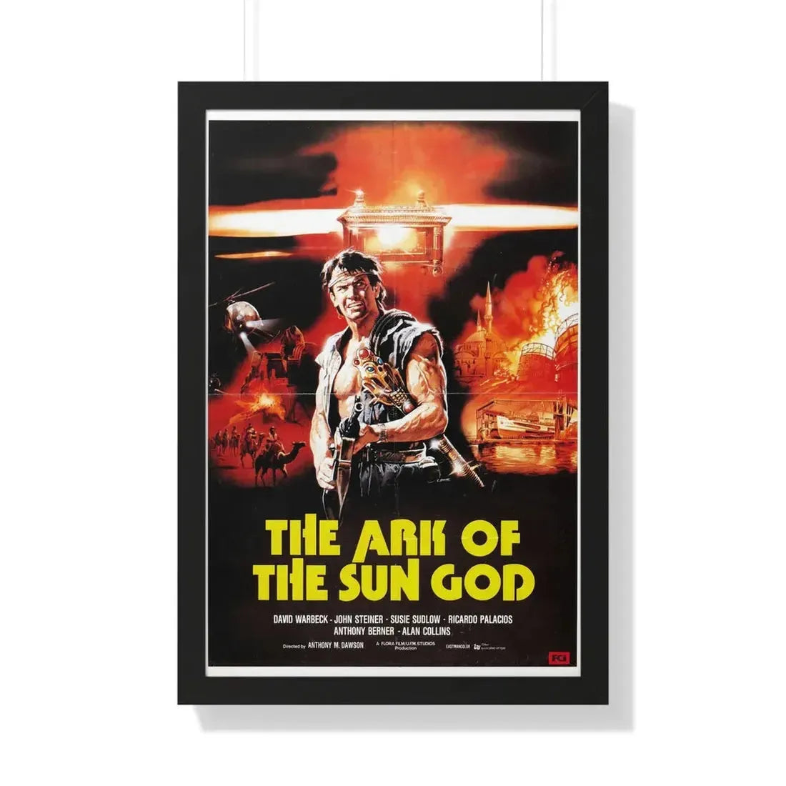 THE ARK OF THE SUN GOD 1984 - Framed Movie Poster 20" x 30" Black - The Sticker Space