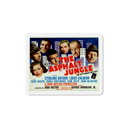 The Asphalt Jungle 1950 Movie Poster Die-Cut Magnet-4 Inch-The Sticker Space