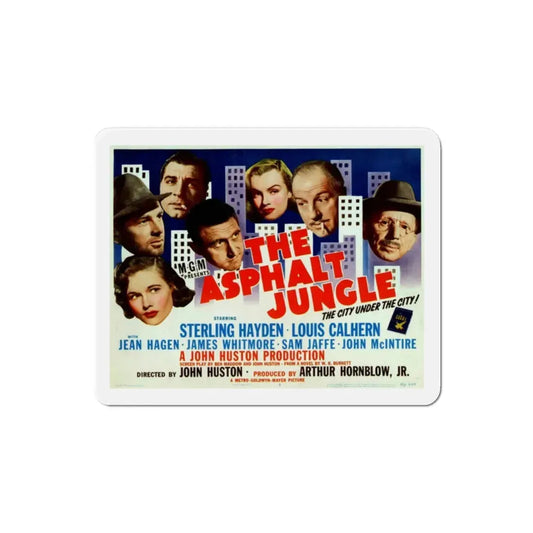 The Asphalt Jungle 1950 Movie Poster Refrigerator Magnet 2 Inch - The Sticker Space
