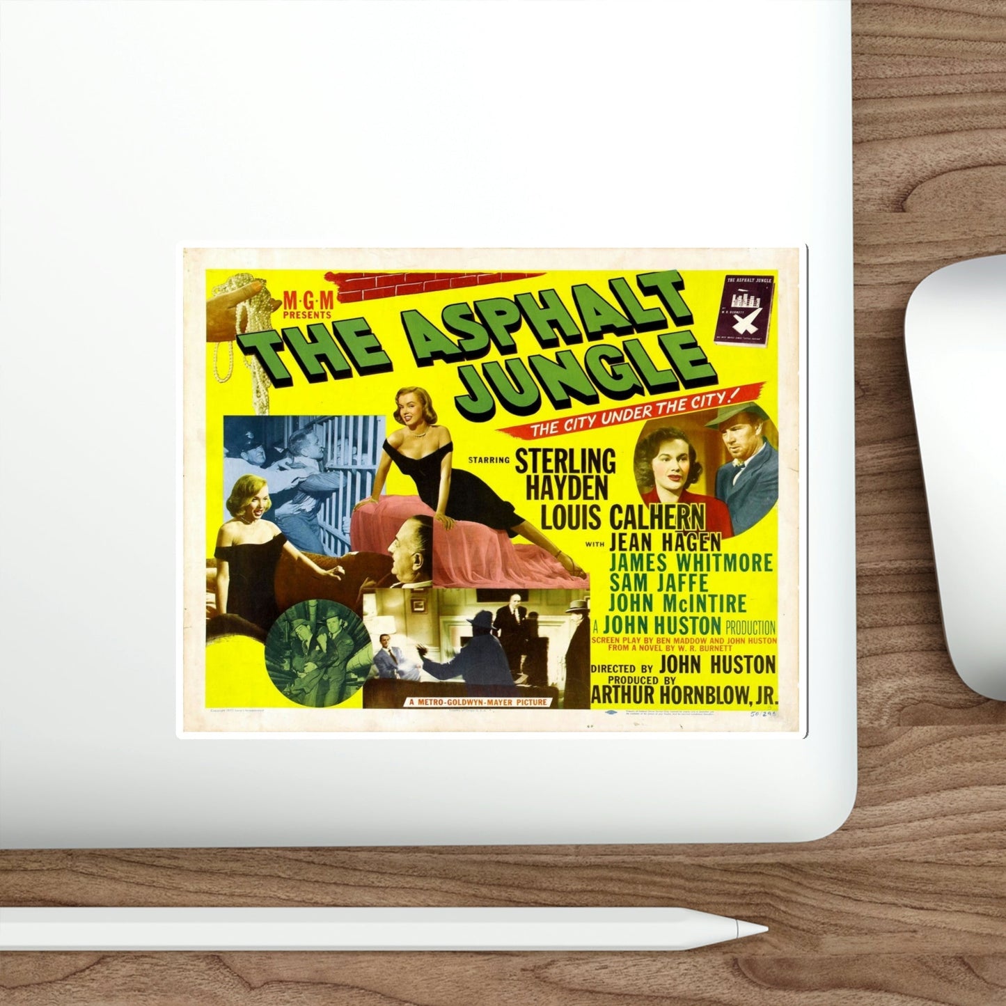 The Asphalt Jungle 1950 v2 Movie Poster STICKER Vinyl Die-Cut Decal-The Sticker Space