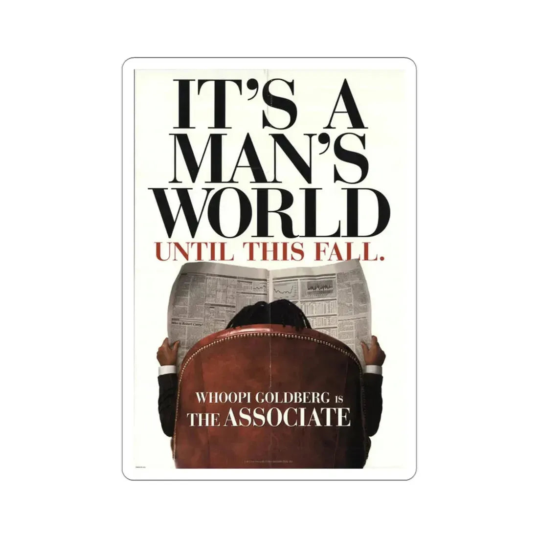 The Associate 1996 Movie Poster STICKER Vinyl Die-Cut Decal 3 Inch - The Sticker Space