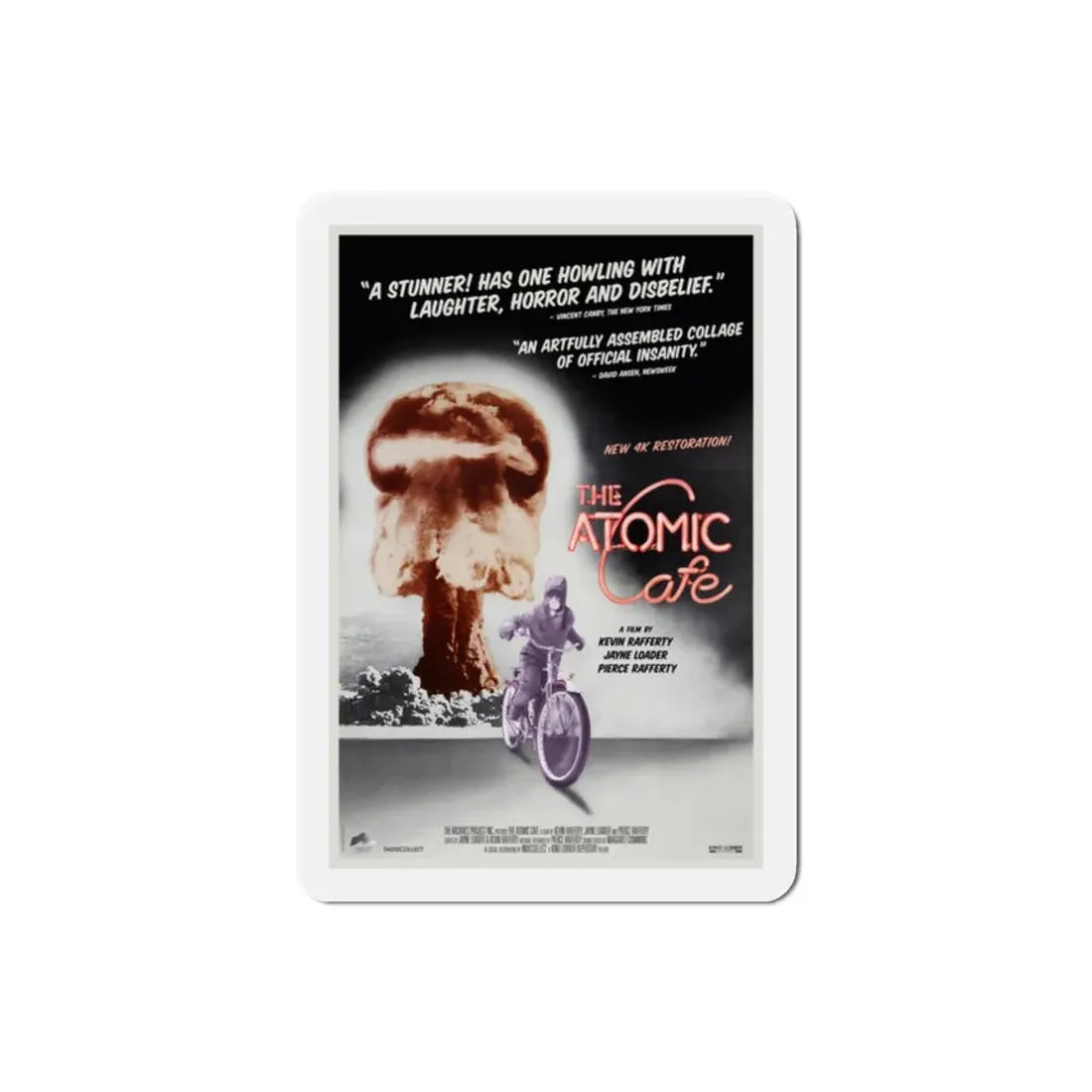 The Atomic Cafe 1982 Movie Poster Refrigerator Magnet 2 Inch - The Sticker Space