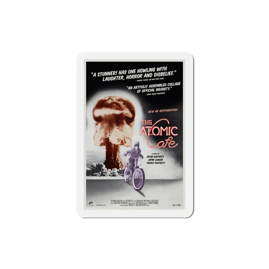 The Atomic Cafe 1982 Movie Poster Refrigerator Magnet 3 Inch - The Sticker Space