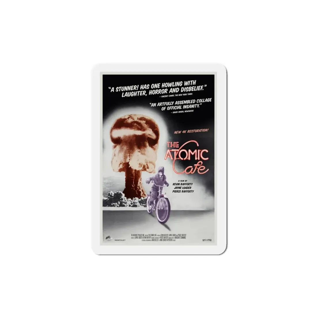 The Atomic Cafe 1982 Movie Poster Refrigerator Magnet 4 Inch - The Sticker Space