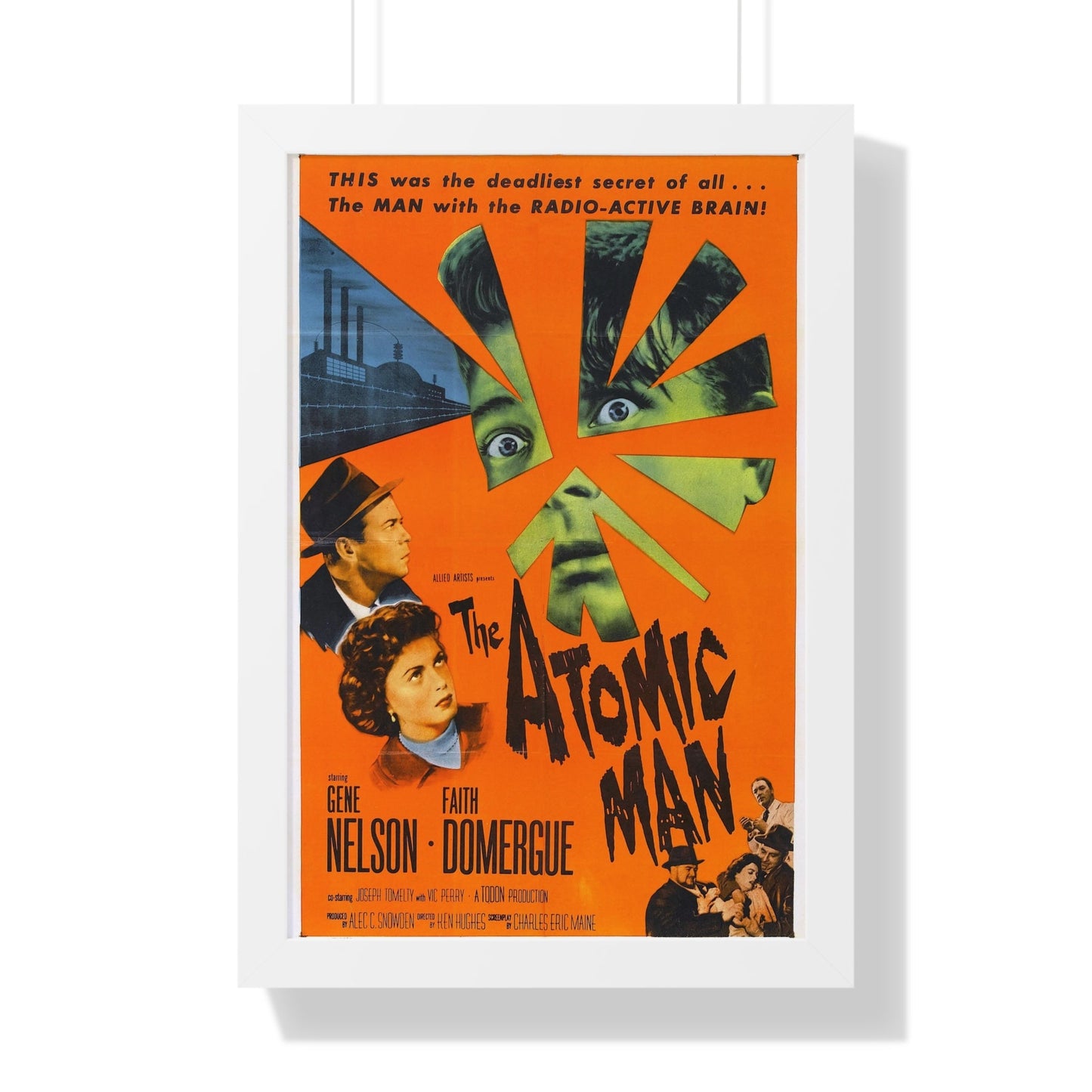 THE ATOMIC MAN 1955 - Framed Movie Poster-16″ x 24″-The Sticker Space