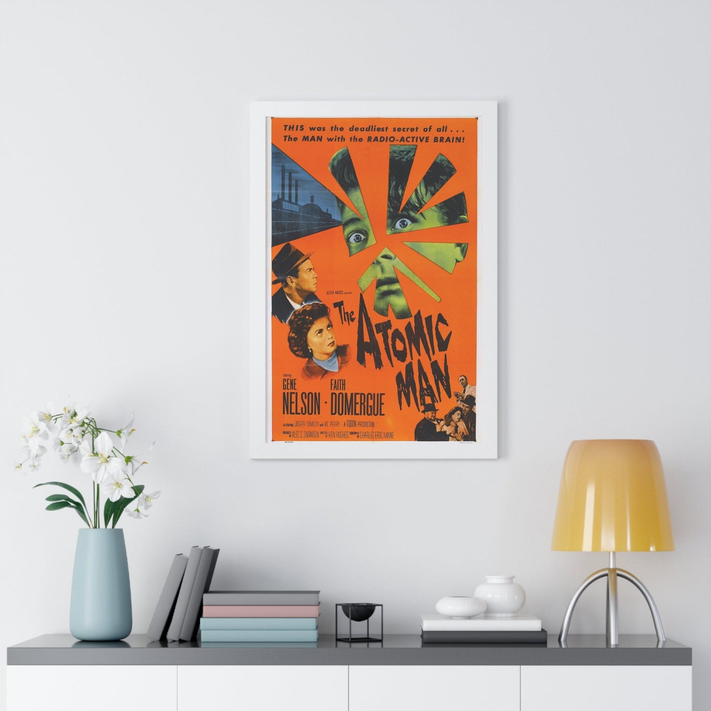 THE ATOMIC MAN 1955 - Framed Movie Poster-The Sticker Space