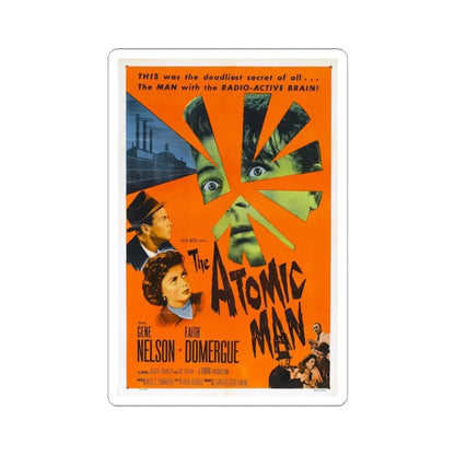THE ATOMIC MAN 1955 Movie Poster - STICKER Vinyl Kiss-Cut Decal 3 Inch White - The Sticker Space