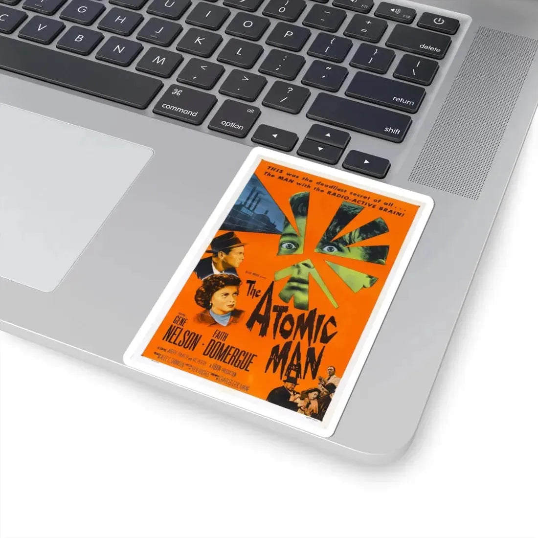 THE ATOMIC MAN 1955 Movie Poster - STICKER Vinyl Kiss-Cut Decal - The Sticker Space