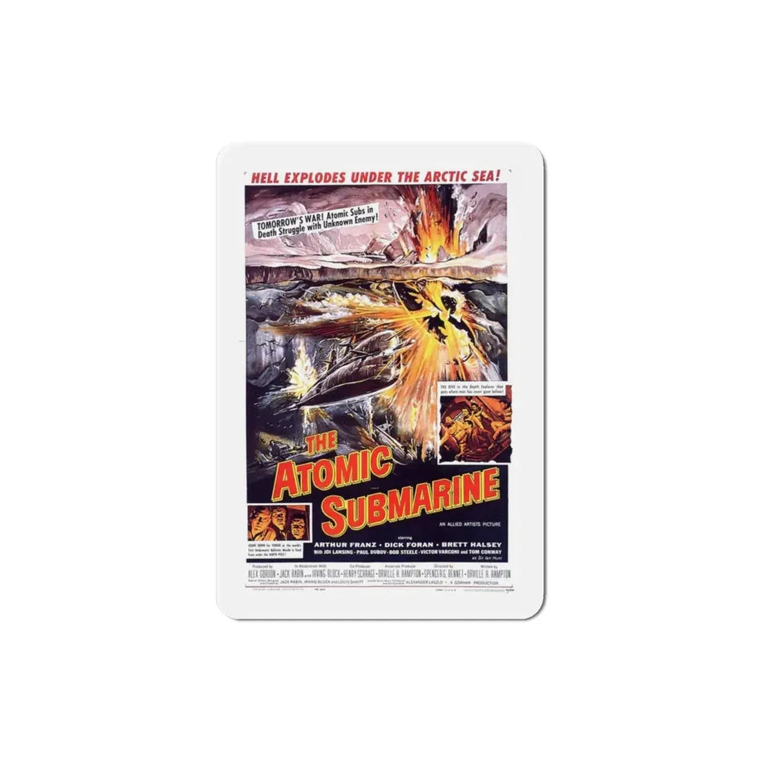 The Atomic Submarine 1959 Movie Poster Refrigerator Magnet 3 Inch - The Sticker Space