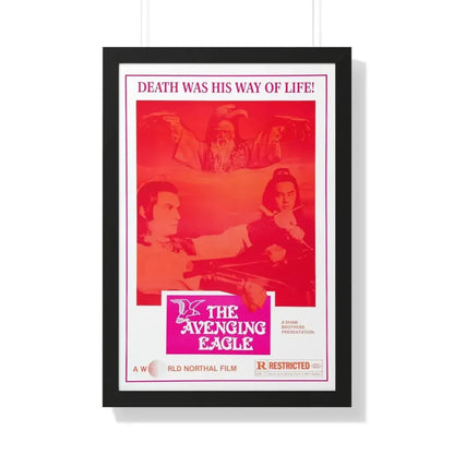 THE AVENGING EAGLE 1978 - Framed Movie Poster 20" x 30" Black - The Sticker Space