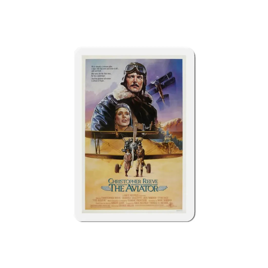 The Aviator 1985 Movie Poster Refrigerator Magnet 2 Inch - The Sticker Space