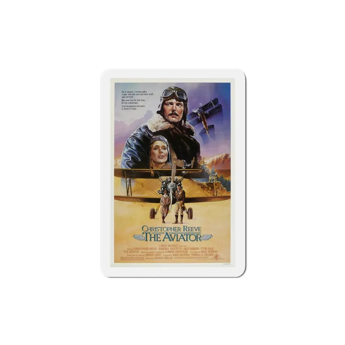 The Aviator 1985 Movie Poster Refrigerator Magnet 4 Inch - The Sticker Space