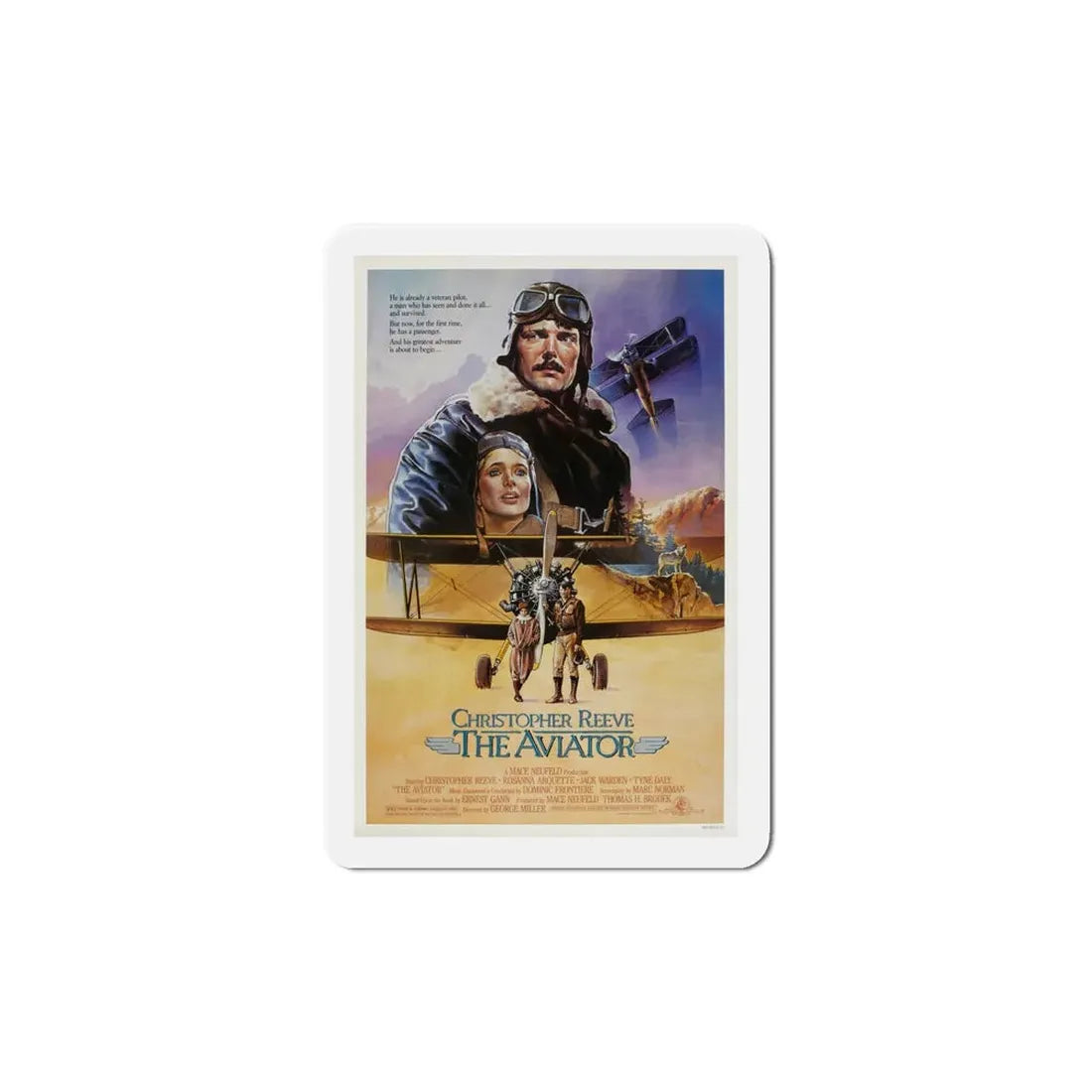 The Aviator 1985 Movie Poster Refrigerator Magnet 6 Inch - The Sticker Space