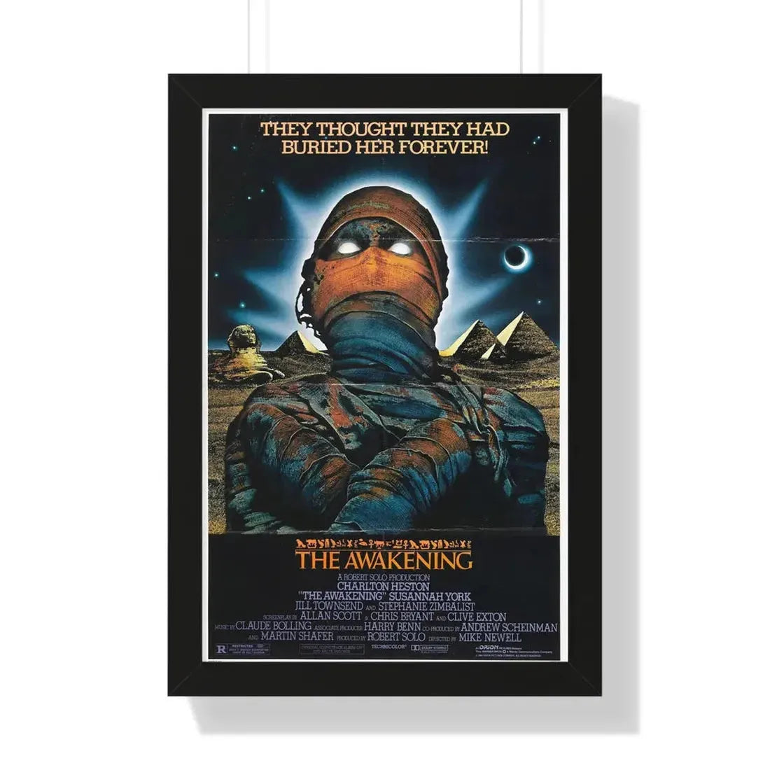 THE AWAKENING 1980 - Framed Movie Poster 16″ x 24″ Black - The Sticker Space