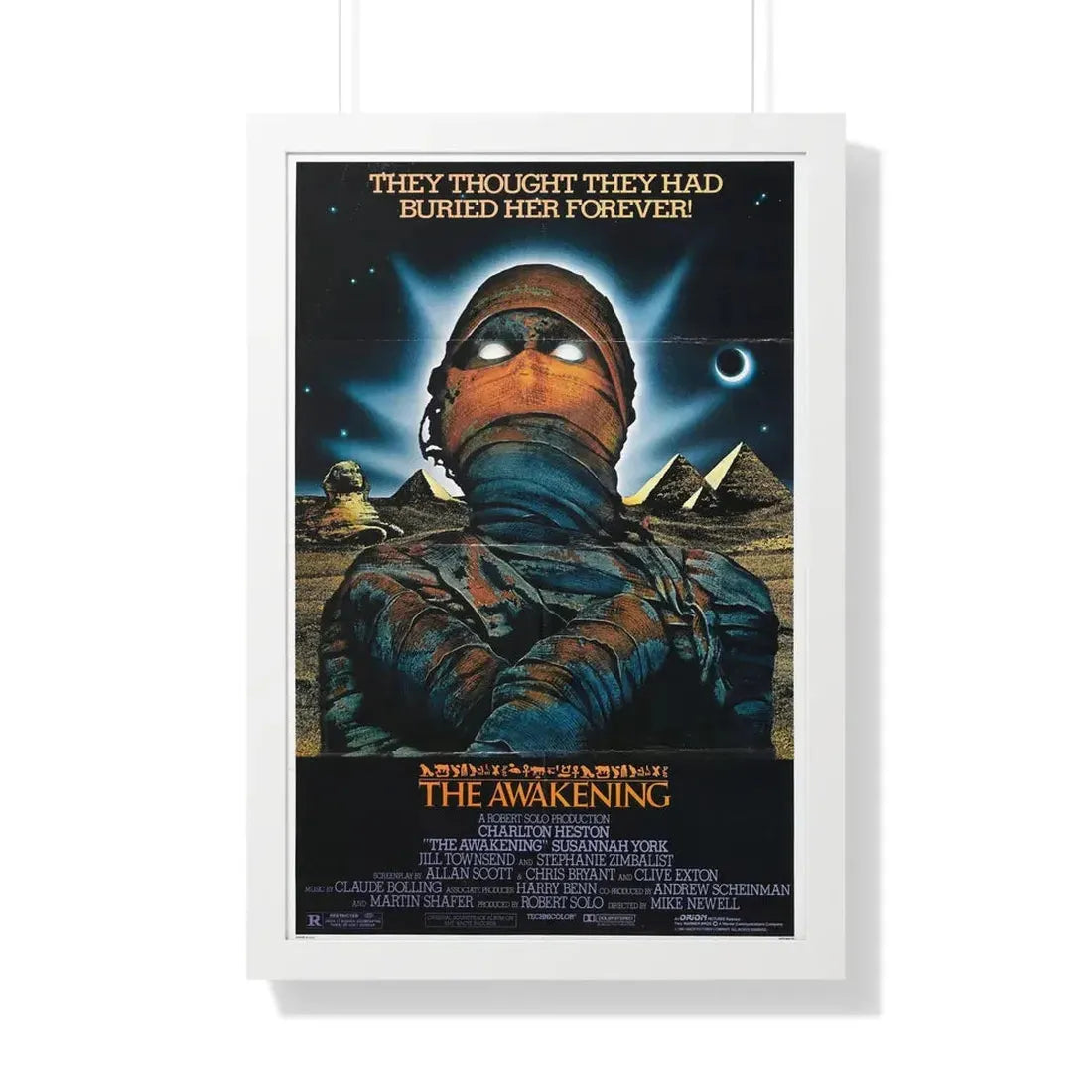 THE AWAKENING 1980 - Framed Movie Poster 20" x 30" White - The Sticker Space