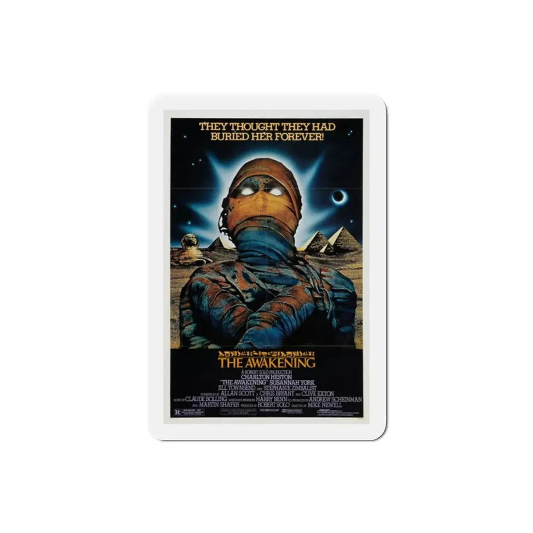 The Awakening 1980 Movie Poster Refrigerator Magnet 2 Inch - The Sticker Space
