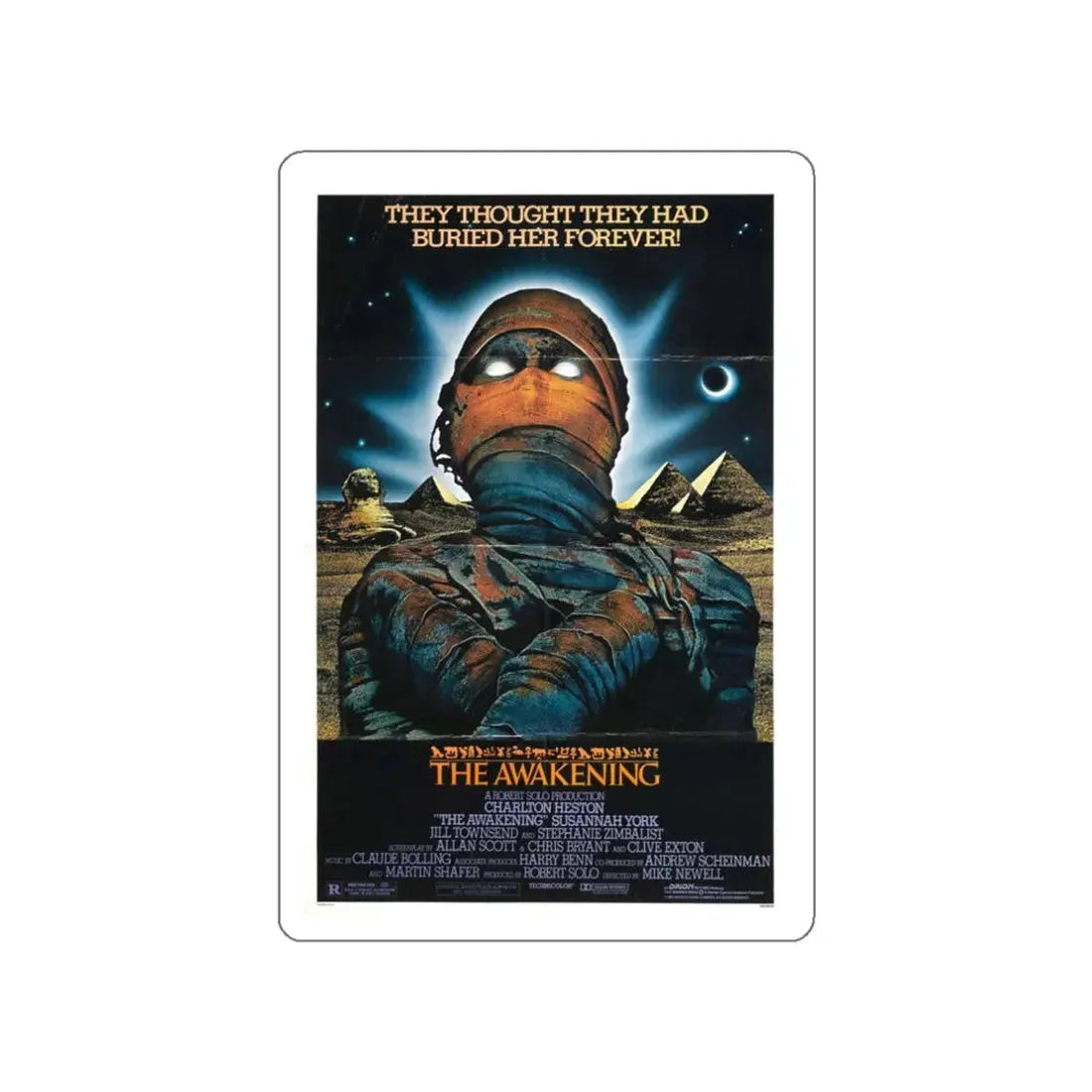 THE AWAKENING 1980 Movie Poster STICKER Vinyl Die-Cut Decal 3 Inch - The Sticker Space