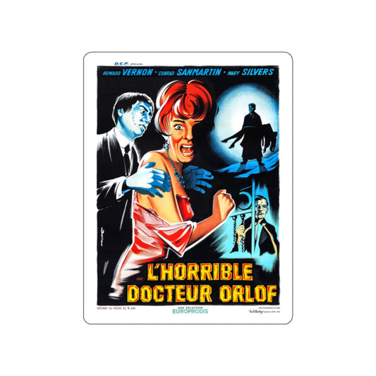 THE AWFUL DR. ORLOF (3) 1962 Movie Poster STICKER Vinyl Die-Cut Decal-White-The Sticker Space