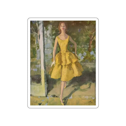 The Ayers Look, advertisement illustration, 1960 (Magazine Illustration) STICKER Vinyl Die-Cut Decal White Die-Cut 6 Inch - The Sticker Space