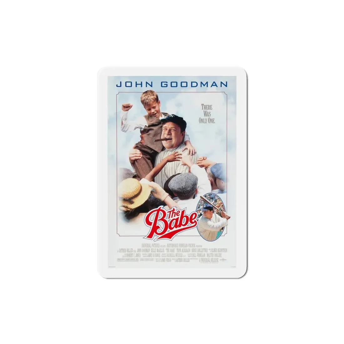 The Babe 1992 Movie Poster Refrigerator Magnet 4 Inch - The Sticker Space