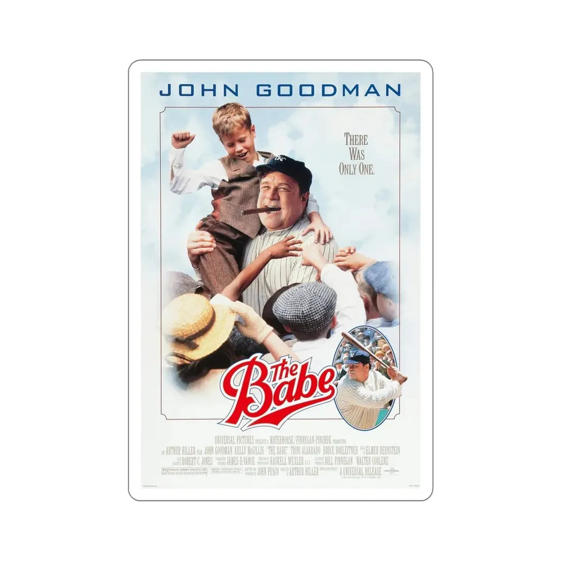 The Babe 1992 Movie Poster STICKER Vinyl Die-Cut Decal 6 Inch - The Sticker Space