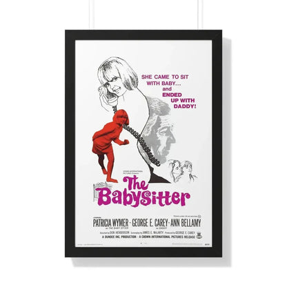 THE BABYSITTER 1969 - Framed Movie Poster 20" x 30" Black - The Sticker Space