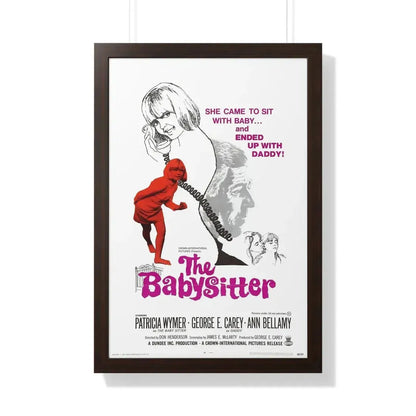 THE BABYSITTER 1969 - Framed Movie Poster 20" x 30" Walnut - The Sticker Space