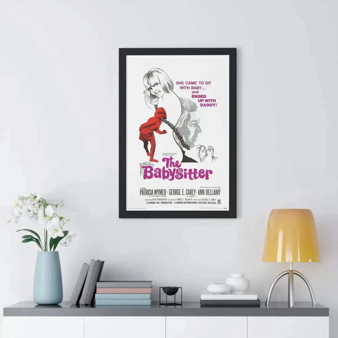 THE BABYSITTER 1969 - Framed Movie Poster - The Sticker Space