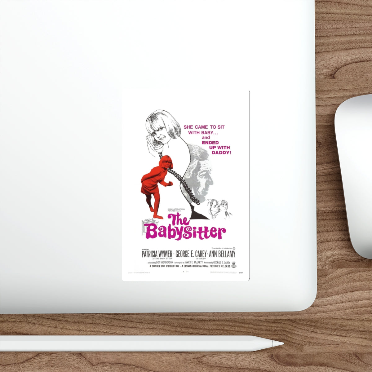 THE BABYSITTER 1969 Movie Poster STICKER Vinyl Die-Cut Decal-The Sticker Space