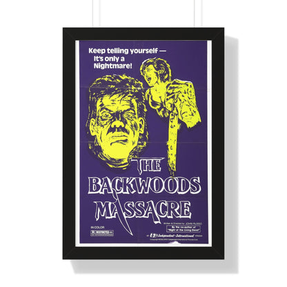 THE BACKWOODS MASSACRE (MIDNIGHT) 1982 - Framed Movie Poster-16″ x 24″-The Sticker Space