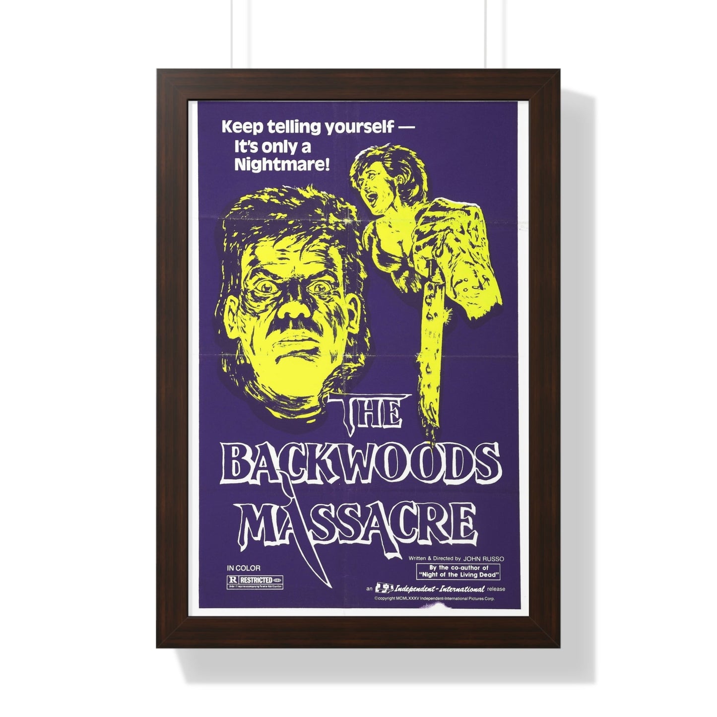 THE BACKWOODS MASSACRE (MIDNIGHT) 1982 - Framed Movie Poster-16″ x 24″-The Sticker Space