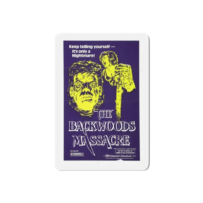 THE BACKWOODS MASSACRE (MIDNIGHT) 1982 Movie Poster - Refrigerator Magnet 5 Inch Die-Cut - The Sticker Space
