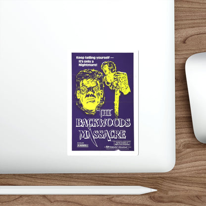 THE BACKWOODS MASSACRE (MIDNIGHT) 1982 Movie Poster STICKER Vinyl Die-Cut Decal-The Sticker Space