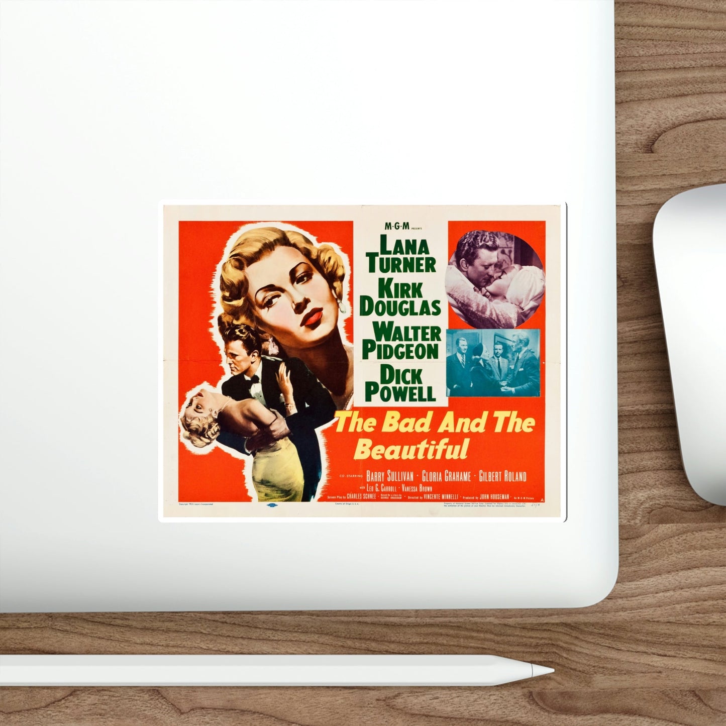 The Bad and the Beautiful 1952 Movie Poster STICKER Vinyl Die-Cut Decal-The Sticker Space