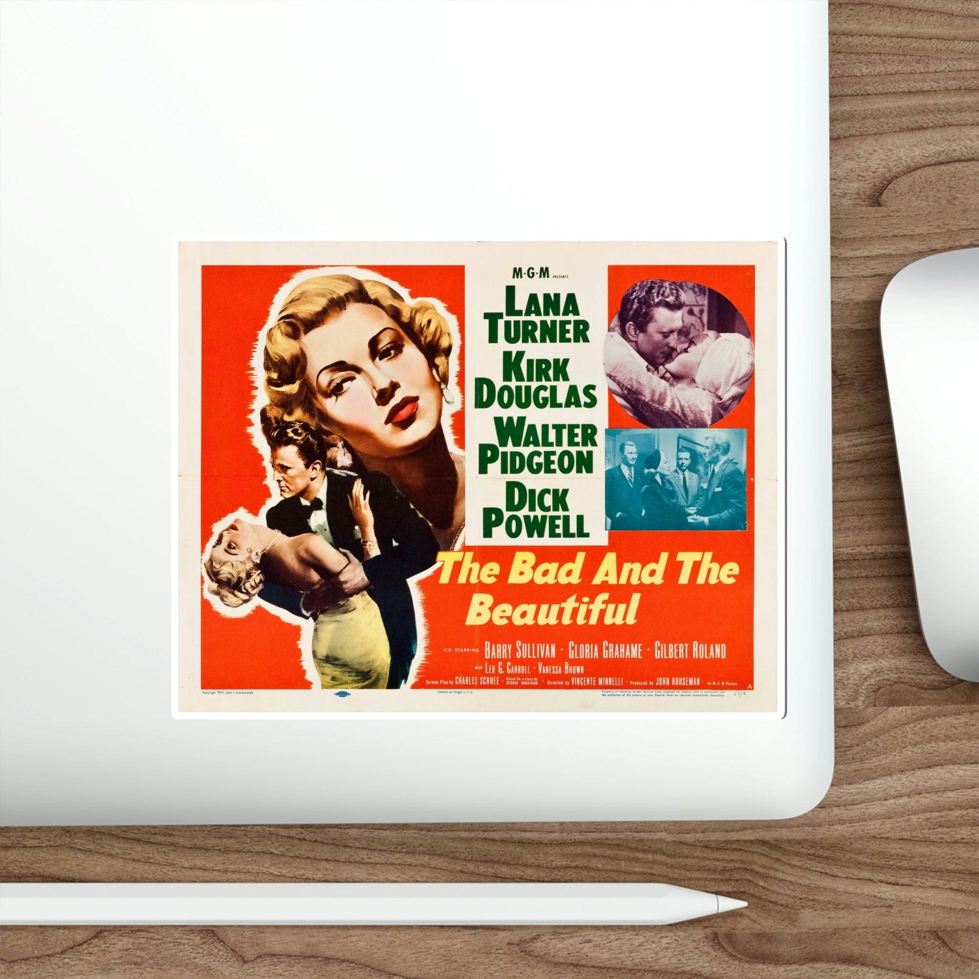 The Bad and the Beautiful 1952 Movie Poster STICKER Vinyl Die-Cut Decal-The Sticker Space