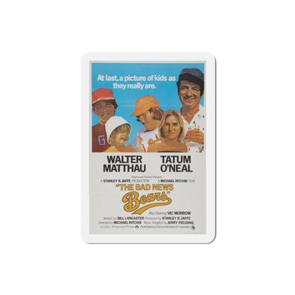 The Bad News Bears 1976 2 Movie Poster Die-Cut Magnet-2" x 2"-The Sticker Space