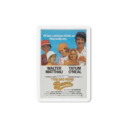 The Bad News Bears 1976 2 Movie Poster Die-Cut Magnet-4" x 4"-The Sticker Space