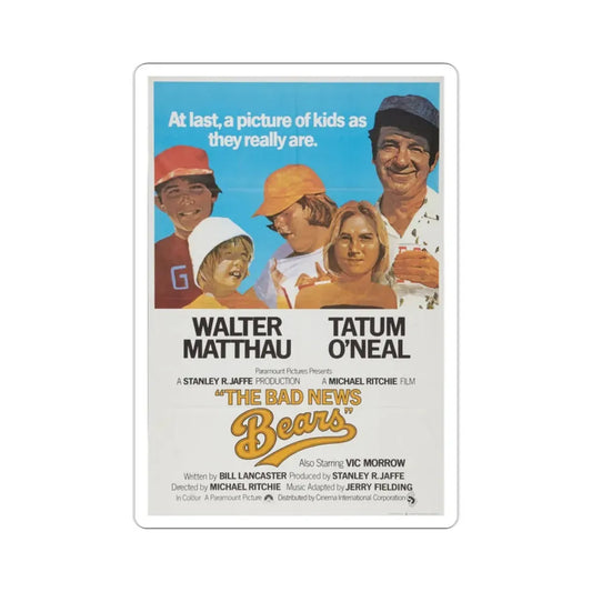 The Bad News Bears 1976 2 Movie Poster STICKER Vinyl Die-Cut Decal 2 Inch - The Sticker Space