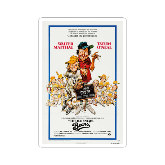 The Bad News Bears 1976 Movie Poster STICKER Vinyl Die-Cut Decal-2 Inch-The Sticker Space