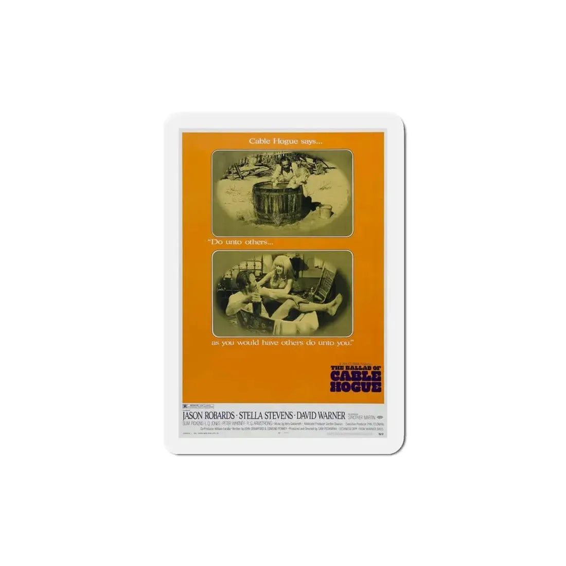 The Ballad of Cable Hogue 1970 Movie Poster Refrigerator Magnet 4 Inch - The Sticker Space