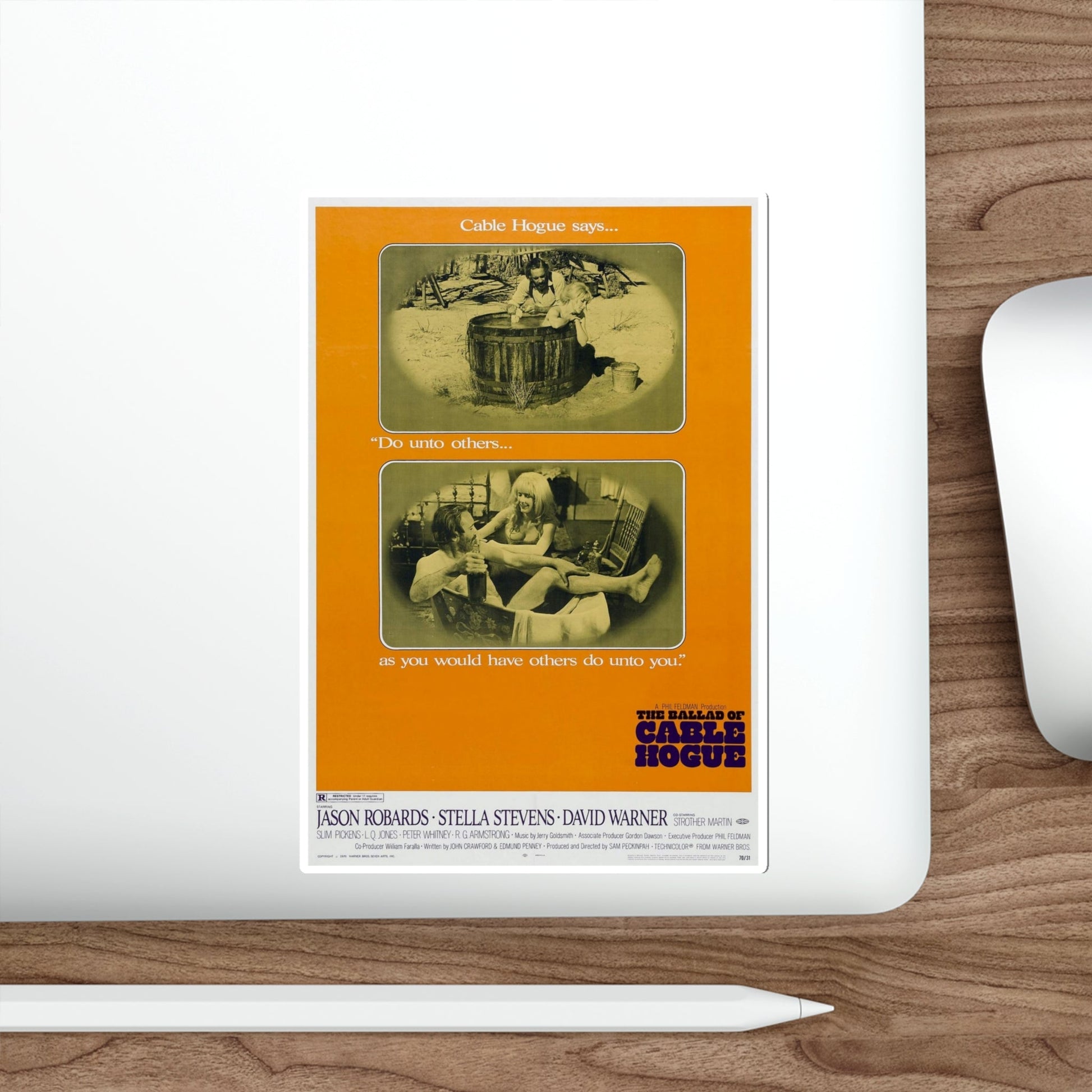 The Ballad of Cable Hogue 1970 Movie Poster STICKER Vinyl Die-Cut Decal-The Sticker Space